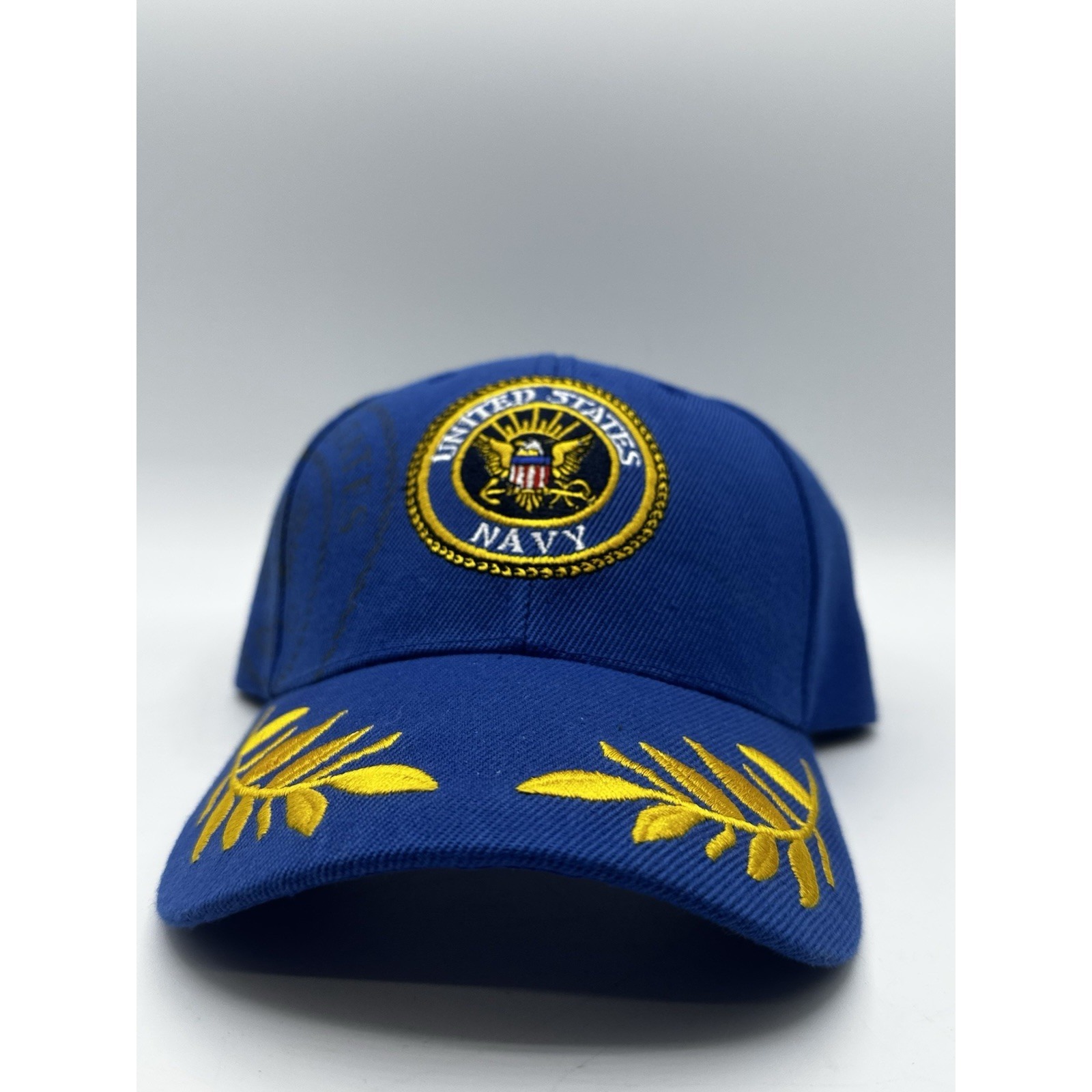 United States Navy Retired Hat Blue Gold Embroidered Veteran Military Cap